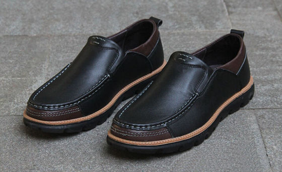 Calçados Casual de Couro Full Grain Macios Confortáveis Calçados de Conduzir Para Homens