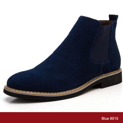 Sola exterior de borracha para homens botas de deserto de camarão botas de couro genuíno para homens botas de couro casual