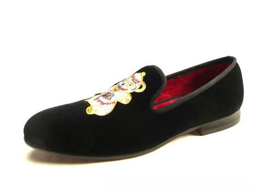 Informal Flat Mens Velvet Loafers Key Drawn Style Homens De Negócios Sapatos Casual