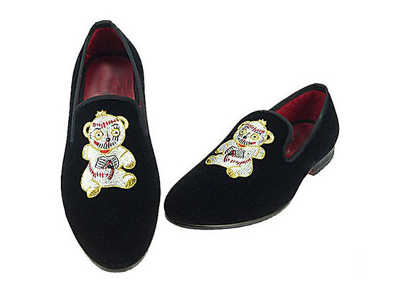 Informal Flat Mens Velvet Loafers Key Drawn Style Homens De Negócios Sapatos Casual