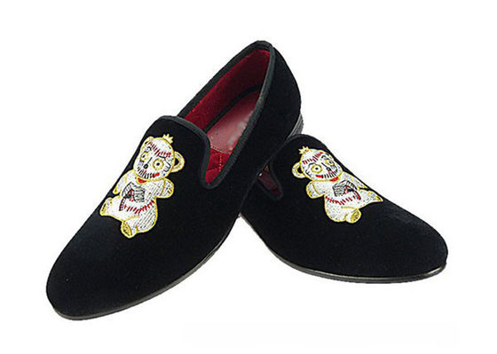 Informal Flat Mens Velvet Loafers Key Drawn Style Homens De Negócios Sapatos Casual