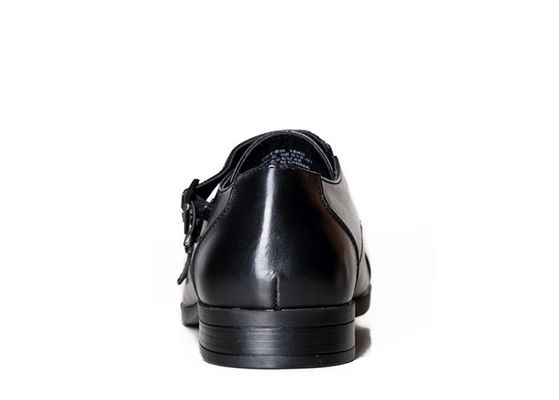 Sapatos de roupa masculina de cinto duplo de couro italiano Sapatos de correia de monge