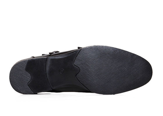 Sapatos de roupa masculina de cinto duplo de couro italiano Sapatos de correia de monge