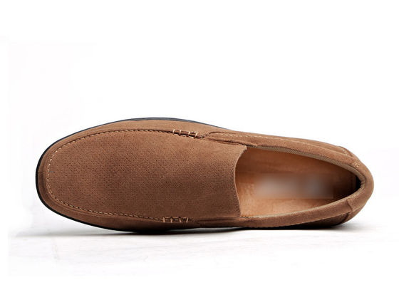 Verão Respirável Homens Loafers de Couro Marrom Redondo Dedo do Pé Homens Mocasins de casaco