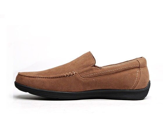 Verão Respirável Homens Loafers de Couro Marrom Redondo Dedo do Pé Homens Mocasins de casaco