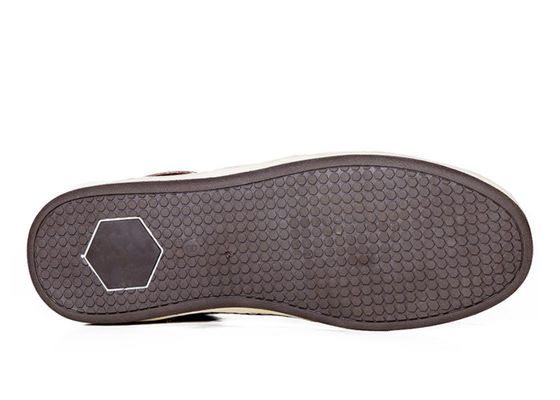 Sapatos de tênis de homem castanho clássico com atacadores, ODM Homens Sapatos de couro genuíno Casual
