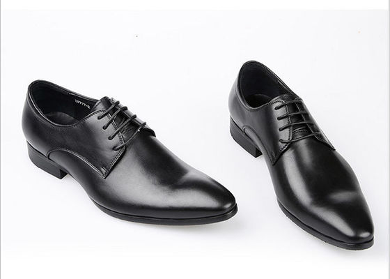 Romantic Soft Leather Men's Wedding Dress Shoes Pure Color Brush Off estilo britânico