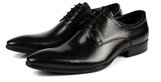 Calçados de vestido de couro masculino estilo Oxford Vermelho escuro / preto