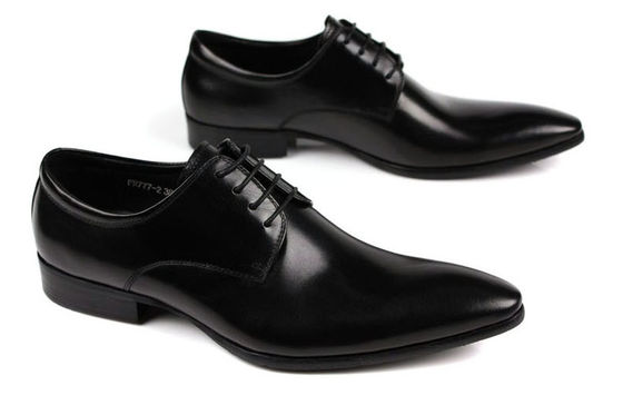 Calçados de vestido de couro masculino estilo Oxford Vermelho escuro / preto