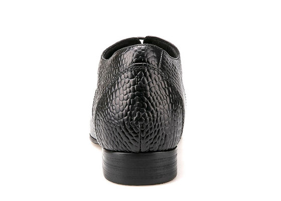 7 Cm Preto Salto grosso Vestido de noiva de homem Preto / Marrom Sapatos de homem Patente sapatos de couro