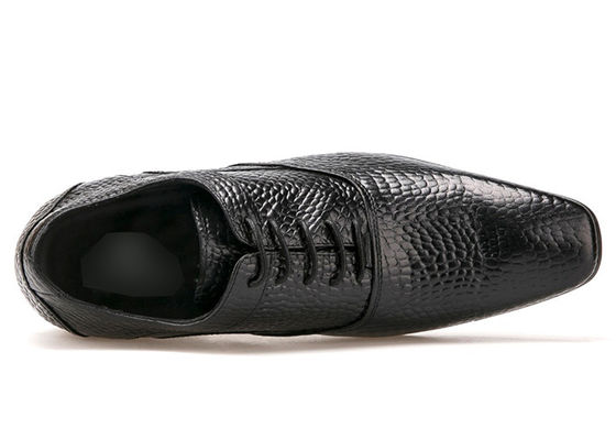 7 Cm Preto Salto grosso Vestido de noiva de homem Preto / Marrom Sapatos de homem Patente sapatos de couro