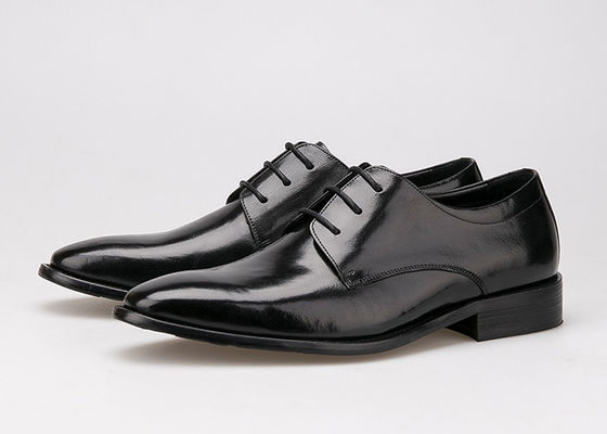 Flat Men Formal Dress Sapatos Negro Couro Original Chapéu de Chapéu para Escritório de Negócios