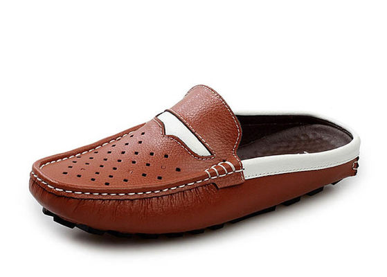 Moda Verão de couro genuíno Sandais masculinos / Sapatos masculinos de couro de vaca