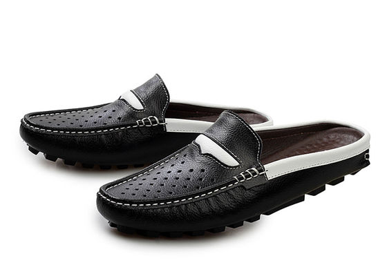 Moda Verão de couro genuíno Sandais masculinos / Sapatos masculinos de couro de vaca