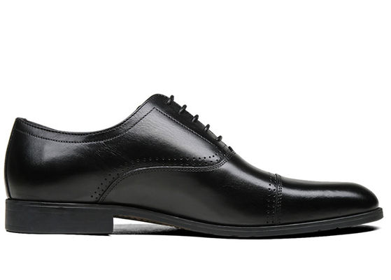 Oxford, calçados de couro masculino de luxo, sapatos de Derby de renda para homens.
