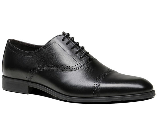 Oxford, calçados de couro masculino de luxo, sapatos de Derby de renda para homens.