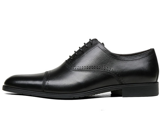 Oxford, calçados de couro masculino de luxo, sapatos de Derby de renda para homens.