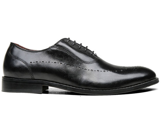 Calçados Flat Mens Negro Oxford Confortável sola Lacing Calçados de negócios