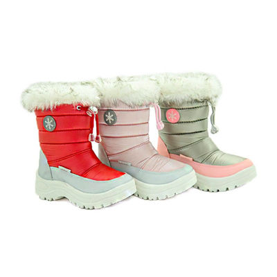 Inverno quente botas de couro genuínas para mulheres antiderrapante