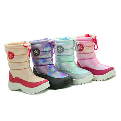 Inverno quente botas de couro genuínas para mulheres antiderrapante