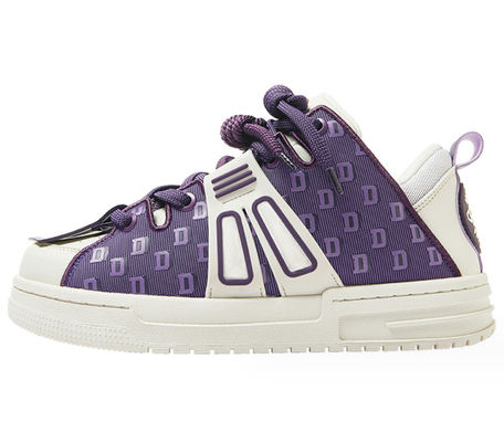 Sneakers de couro femininos elegantes Patchwork Sneakers de plataforma casuais femininos