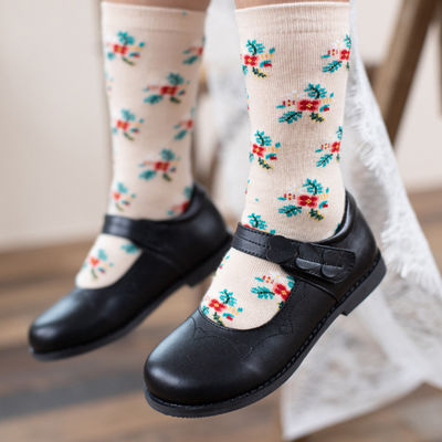 Casual meninas sapatos escolares de couro Lace Up Round Toe tamanho 26-45