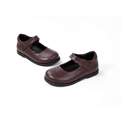 Casual meninas sapatos escolares de couro Lace Up Round Toe tamanho 26-45