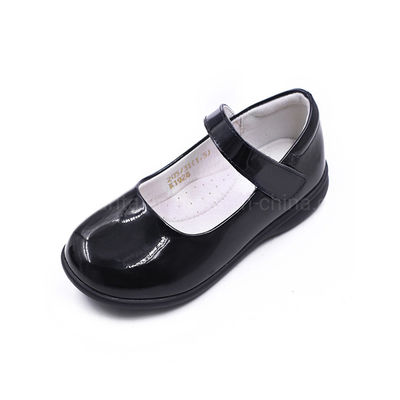 Rapazes com atacadores de couro, sapatos escolares, unisex, para todas as estações.