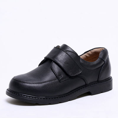 Slip On Sapatos Escolares Meninos Preto Sapatos Casual Crianças de Couro
