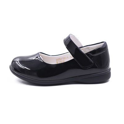 Sapatos escolares de couro unisex de salto plano Sapatos de couro Mary Jane personalizados