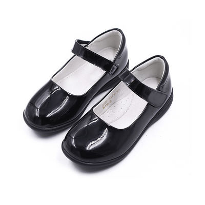 Sapatos escolares de couro unisex de salto plano Sapatos de couro Mary Jane personalizados