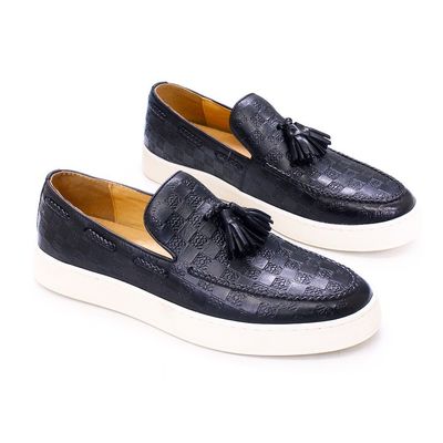 Calçado de couro Casual Homens Slip On Sneakers 1,2 kg 40-45 tamanho