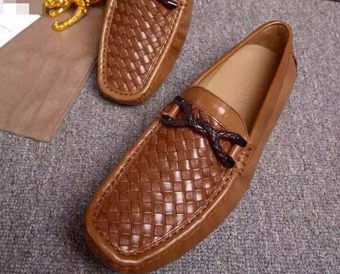 Sapatos de barco de couro masculino casual, Sapatos de mocasin de casaco masculino.