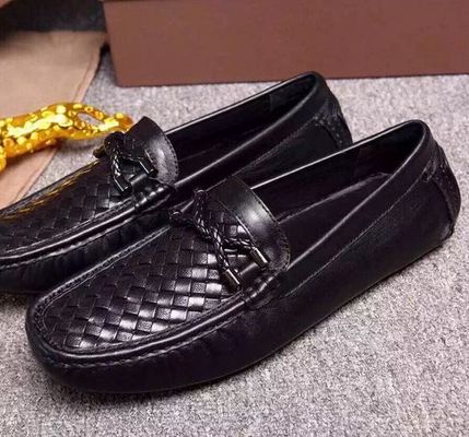 Sapatos de barco de couro masculino casual, Sapatos de mocasin de casaco masculino.