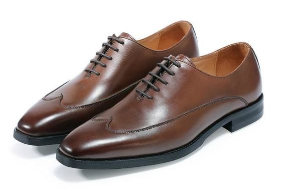 Derby Brogue Oxford Homens Roteiro de couro Sapatos Clássicos feitos à mão Com serviço OEM