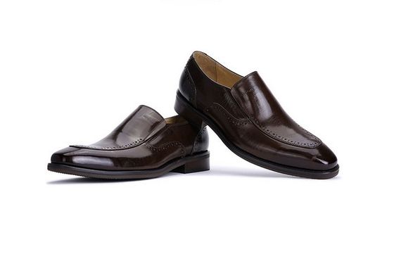 Slip On Brogue Homens vestido de couro Sapatos Loafers padrão crocodilo para escritório