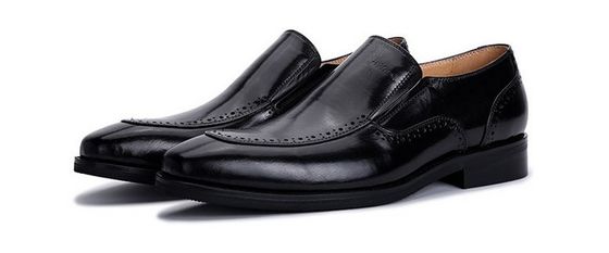 Slip On Brogue Homens vestido de couro Sapatos Loafers padrão crocodilo para escritório