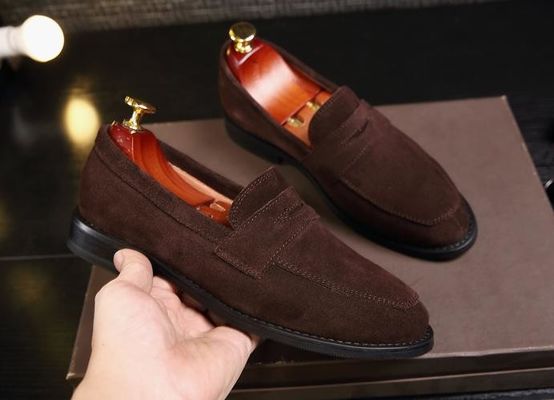 Loafers de couro masculino / Loafers de couro casual masculino