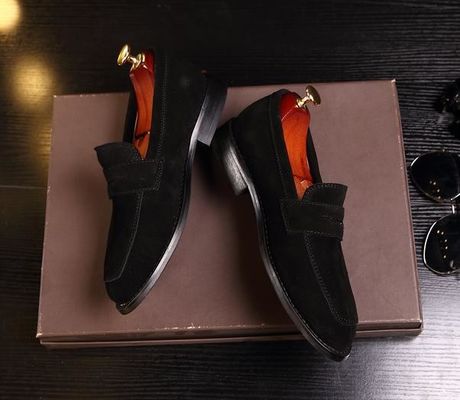 Loafers de couro masculino / Loafers de couro casual masculino