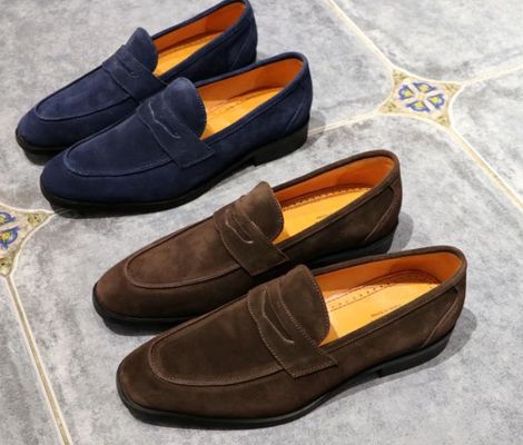 Calçados personalizados de couro para homens Calçados Goodyear Calçados 100% feitos à mão Loafers genuínos de couro