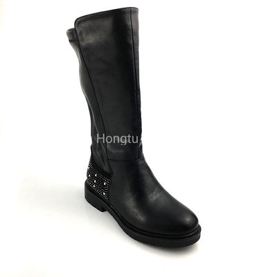 Sapatos escolares de couro para meninas de saltos baixos