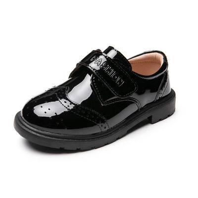 Sapatos escolares de couro para todas as estações de ano, revestidos de couro Conforto e estilo
