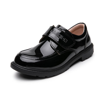 Sapatos escolares de couro para todas as estações de ano, revestidos de couro Conforto e estilo