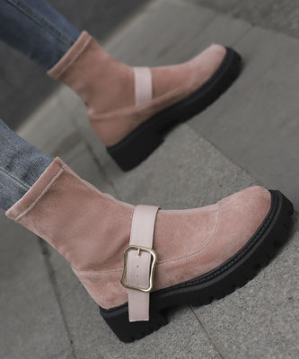 Made in Italy Botas de couro feminino de couro genuíno de altura de salto alto e baixo