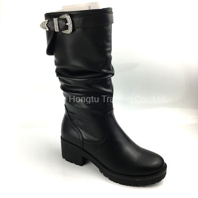 Sapatos de couro feminino preto para o seu estilo