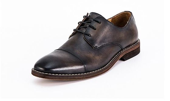 Roupas de noiva impermeáveis para homens Sapatos com atacadores de salto plano Sapatos com listras