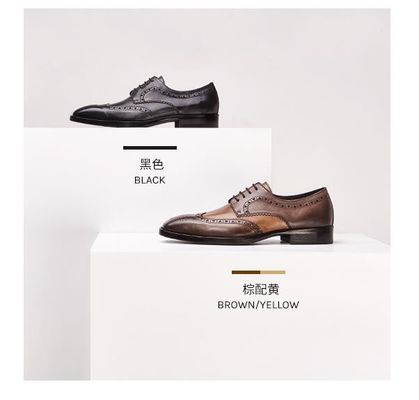 Calçados de moda masculina de designers italianos Calçados de moda clássicos Calçados Oxford para homens Calçados