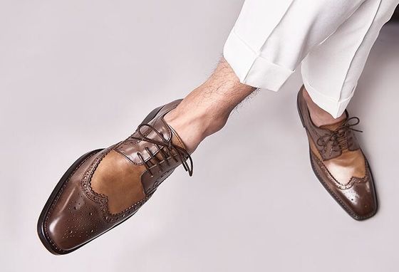 Calçados de moda masculina de designers italianos Calçados de moda clássicos Calçados Oxford para homens Calçados