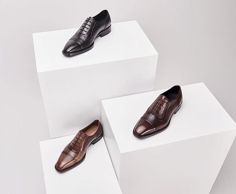 Chapéus de roupa masculina de ponta de pé Chapéus masculinos de outono Chapéus de brogue castanho para casamento