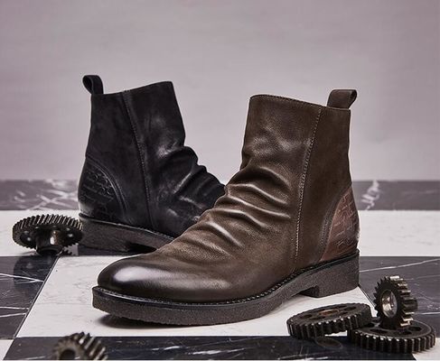 Boas botas de couro, botas de couro, botas de Chelsea.